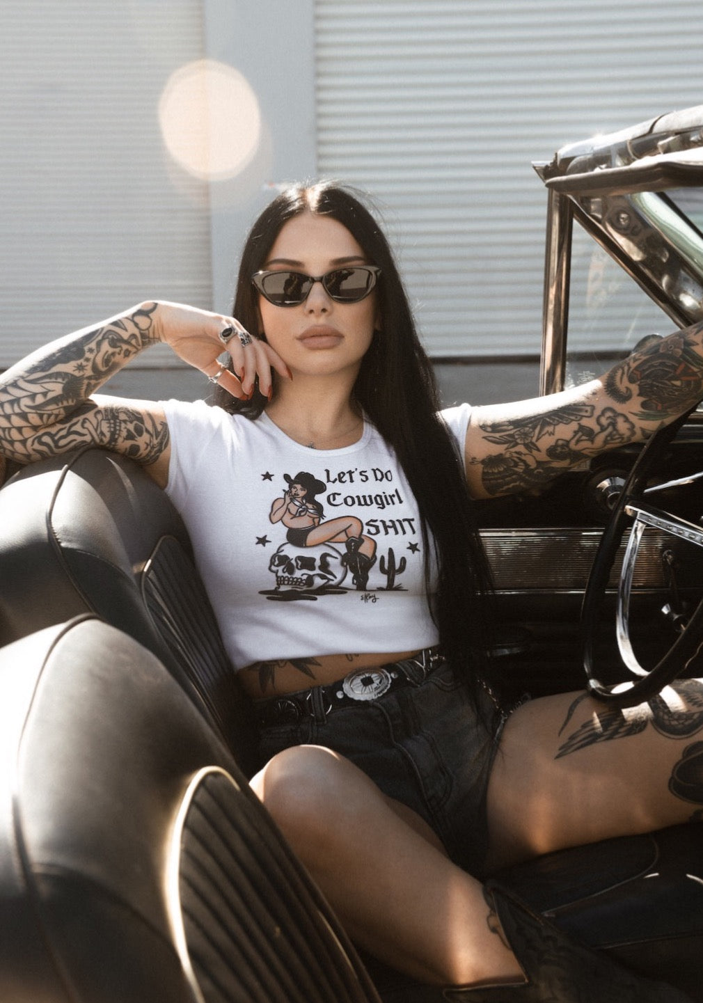 Cowgirl Baby Crop Tee - REBEL SOUL COLLECTIVE